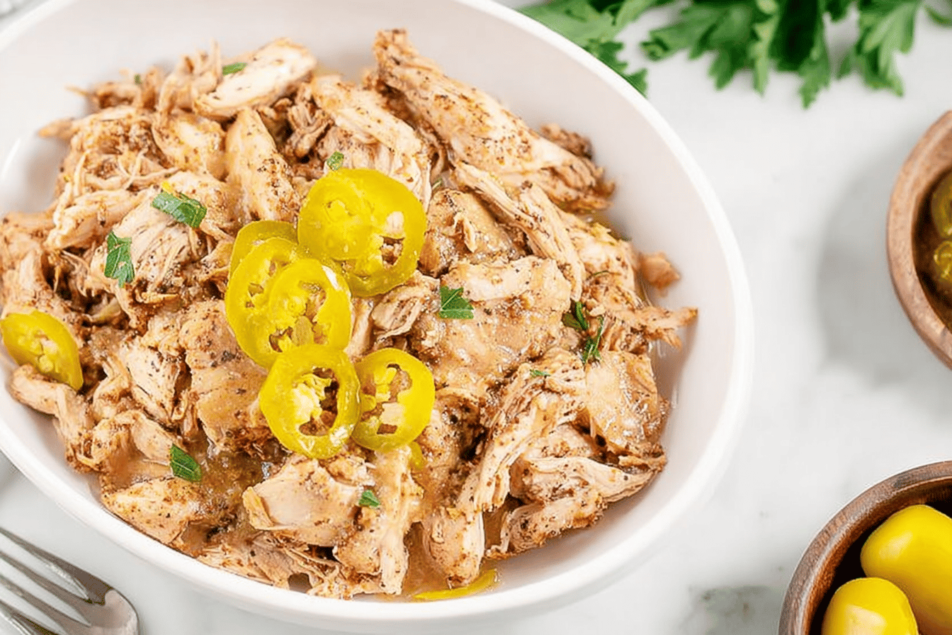 Slow Cooker Mississippi Chicken Recipe