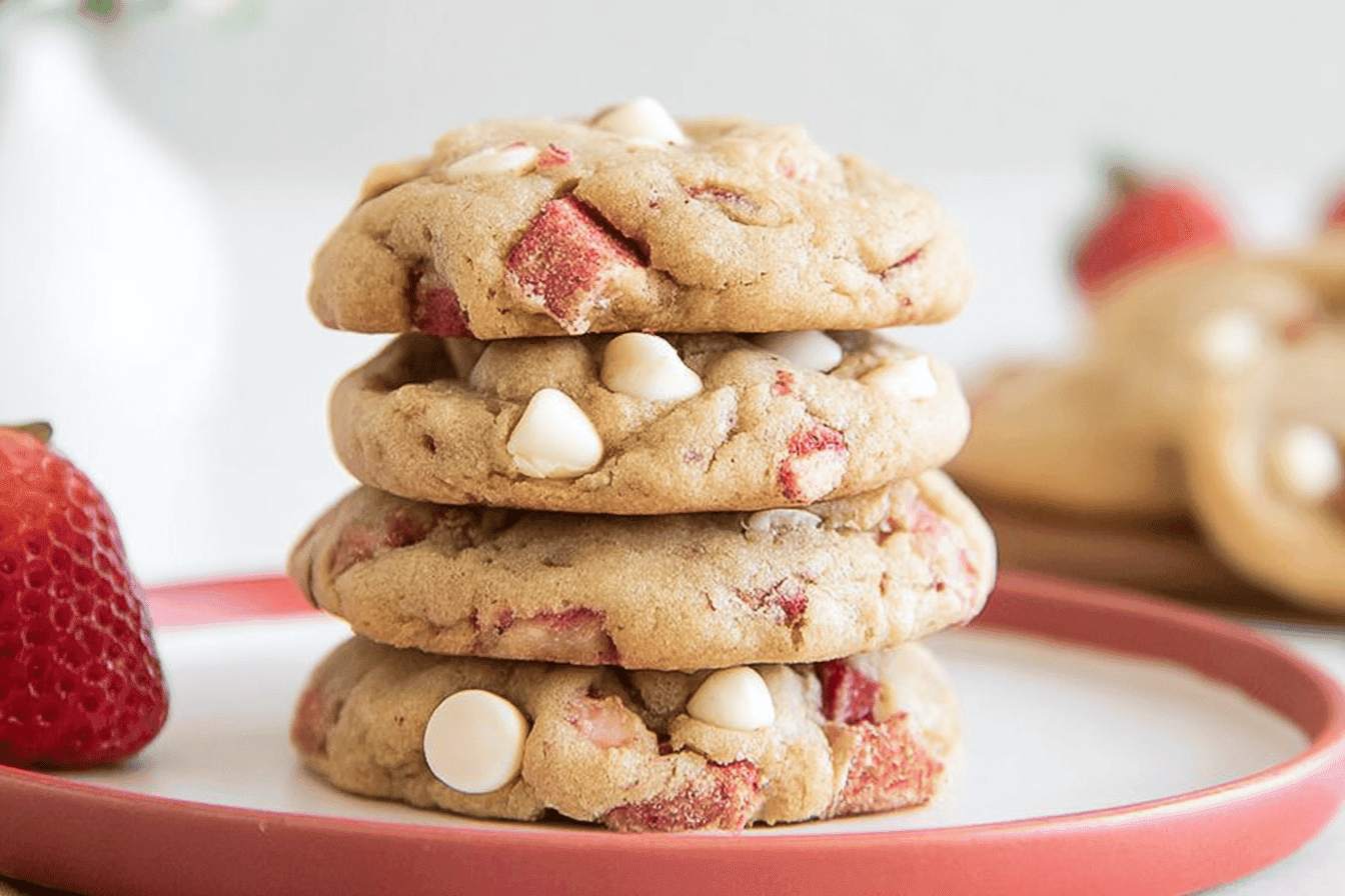 Strawberry White Chocolate Cookie Recipe Delight