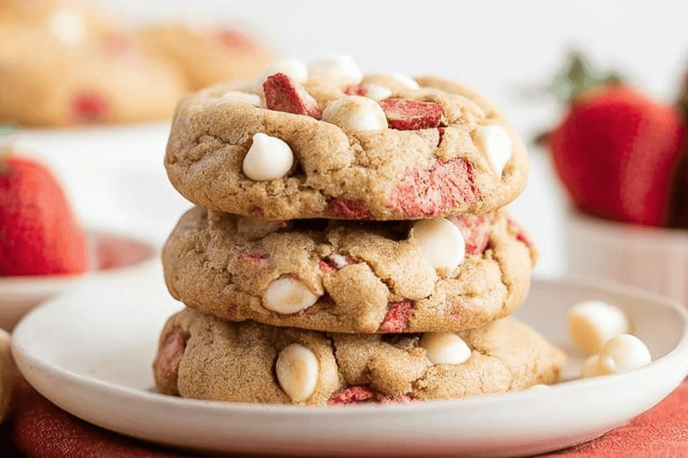 Strawberry White Chocolate Cookie Recipe