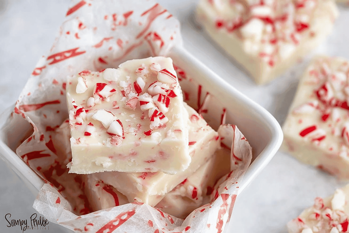 White Chocolate Peppermint Fudge Recipe