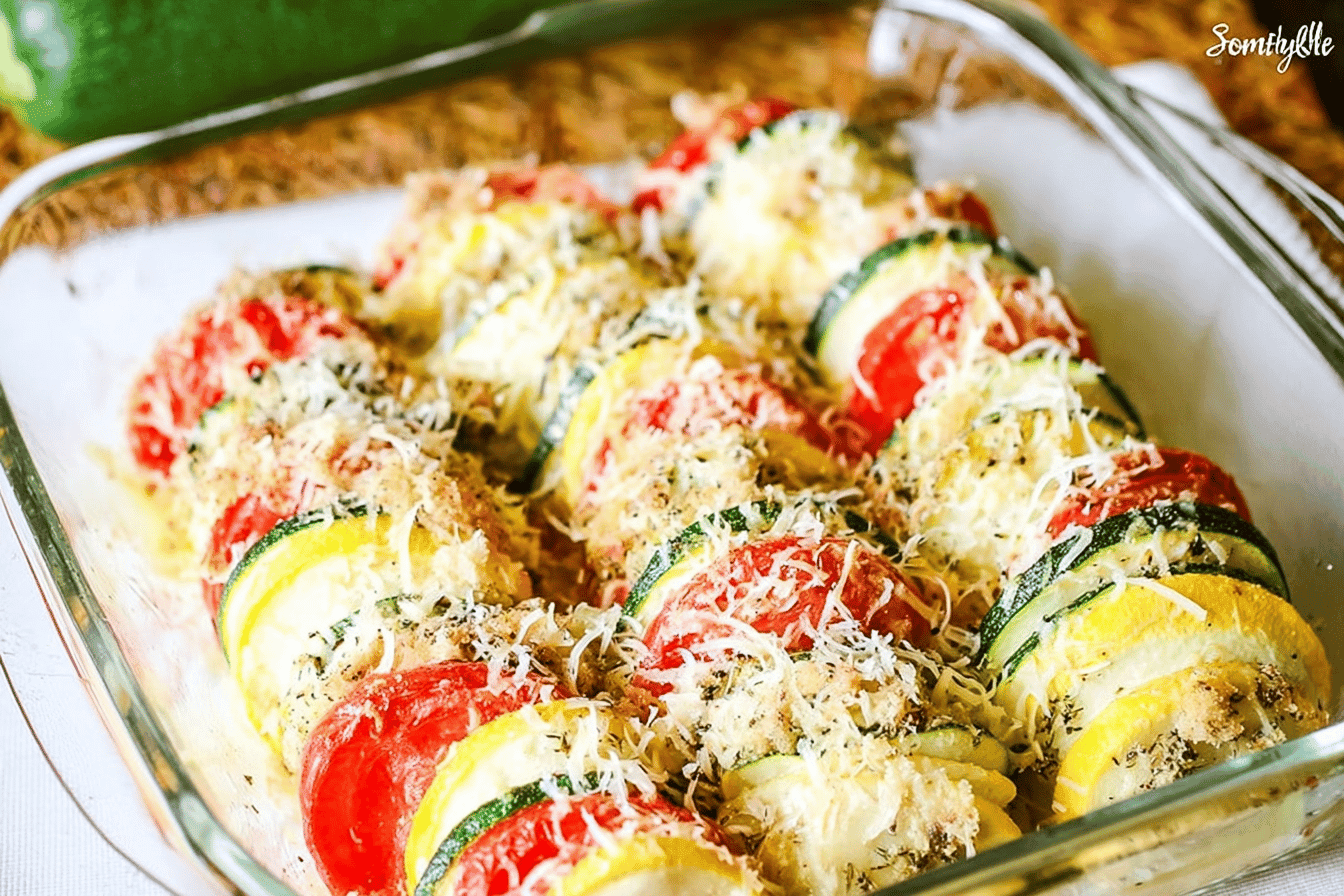 Zucchini Tomato Casserole Recipe Delight