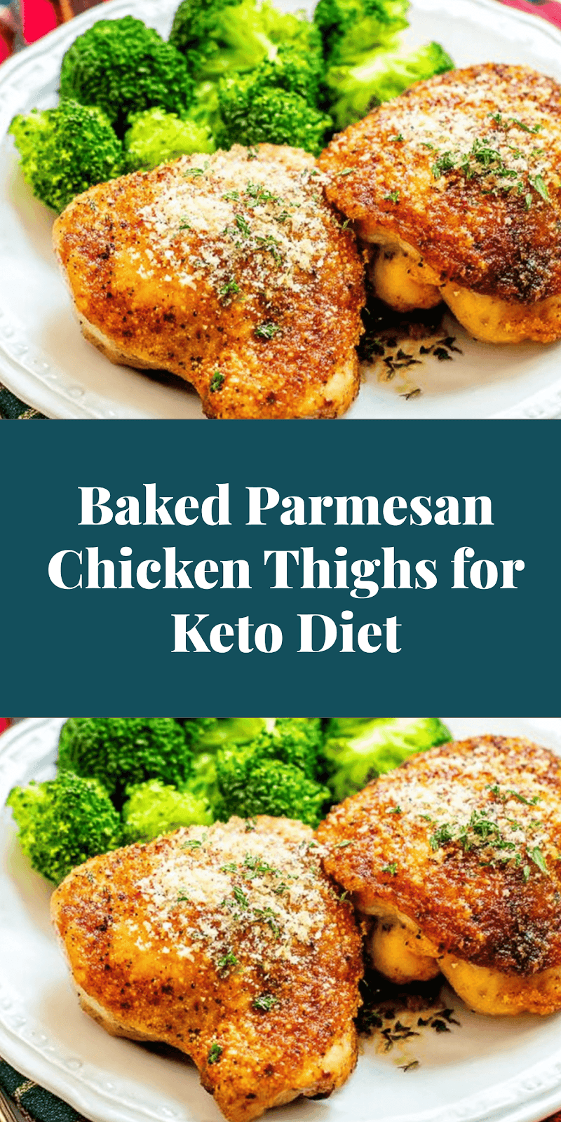 Baked Parmesan Chicken Thighs for Keto Diet