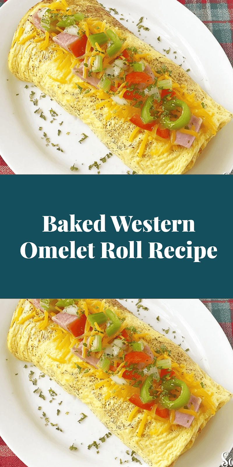 Baked Western Omelet Roll Recipe