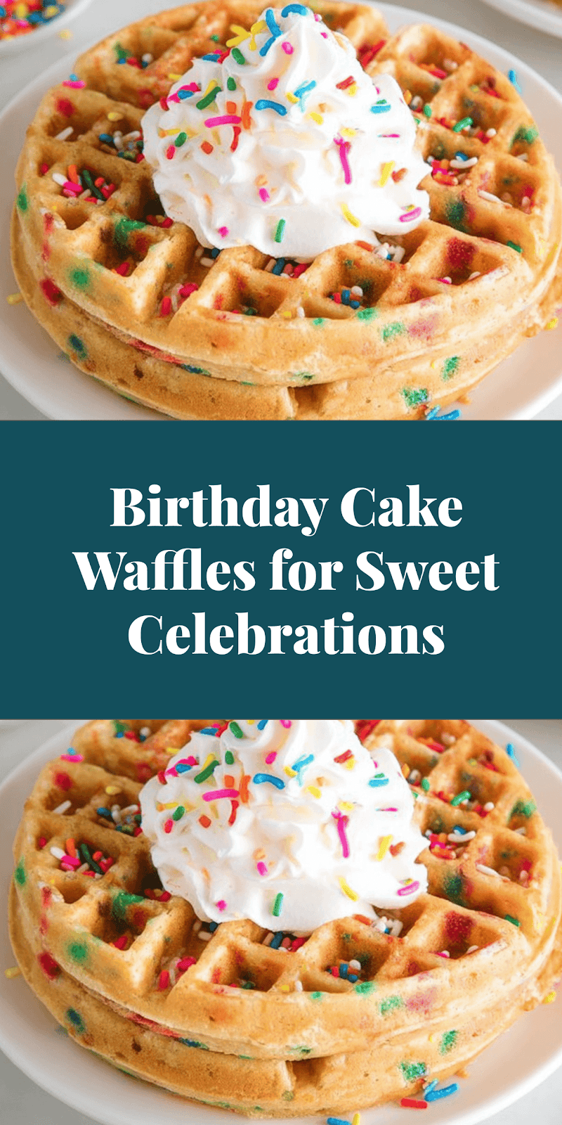 Birthday Cake Waffles for Sweet Celebrations