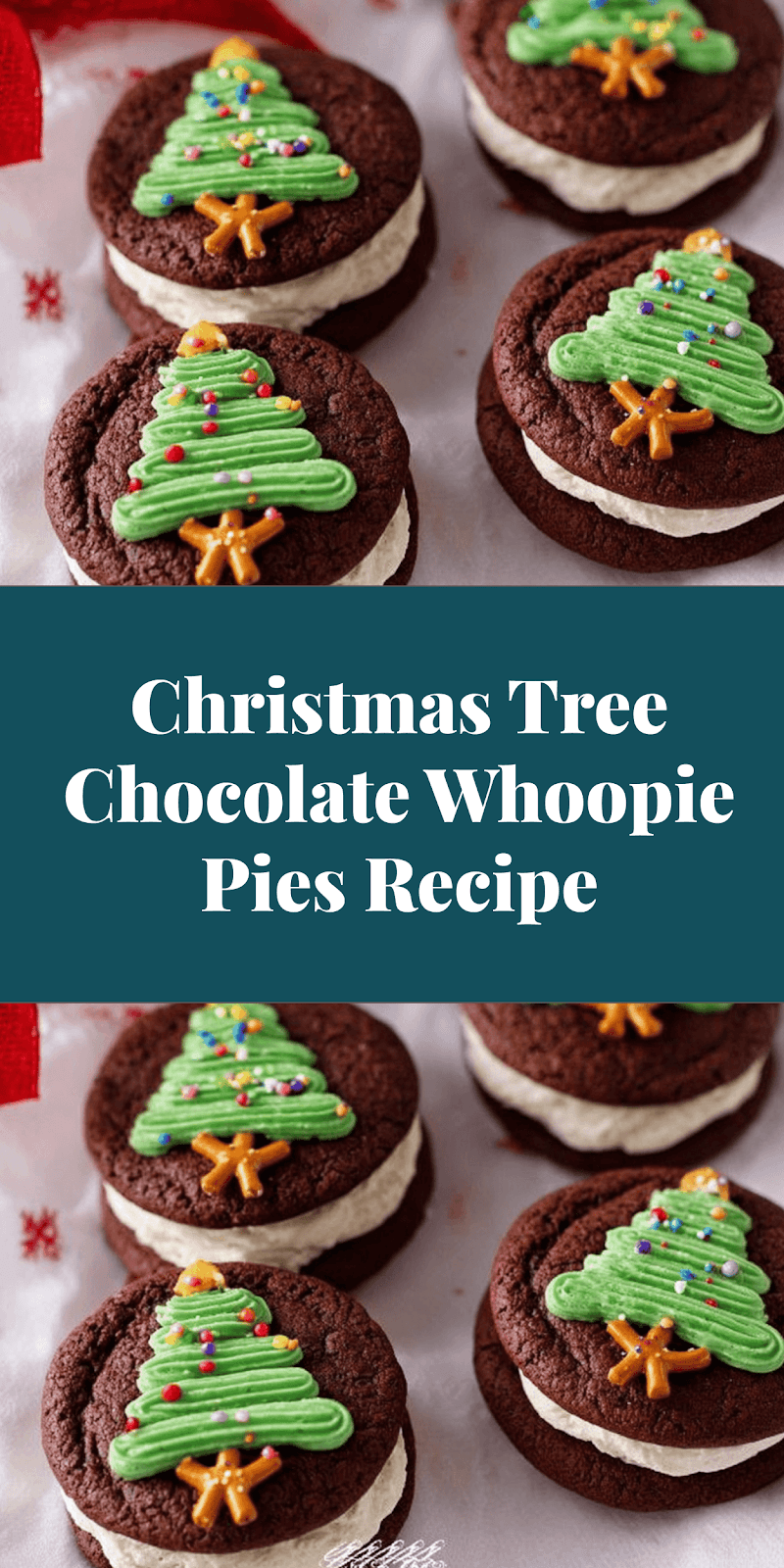 Christmas Tree Chocolate Whoopie Pies Recipe
