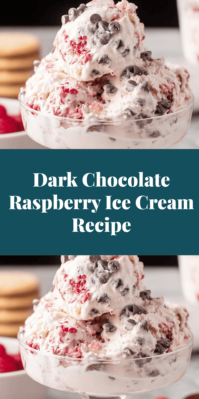 Dark Chocolate Raspberry Ice Cream Recipe