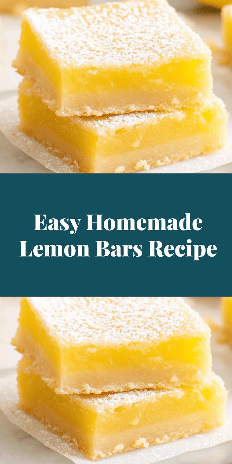 Easy Homemade Lemon Bars Recipe
