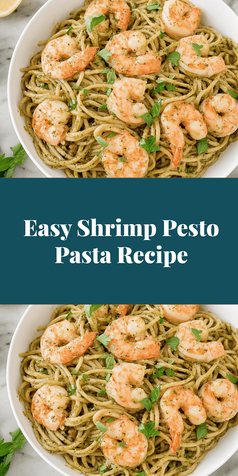 Easy Shrimp Pesto Pasta Recipe