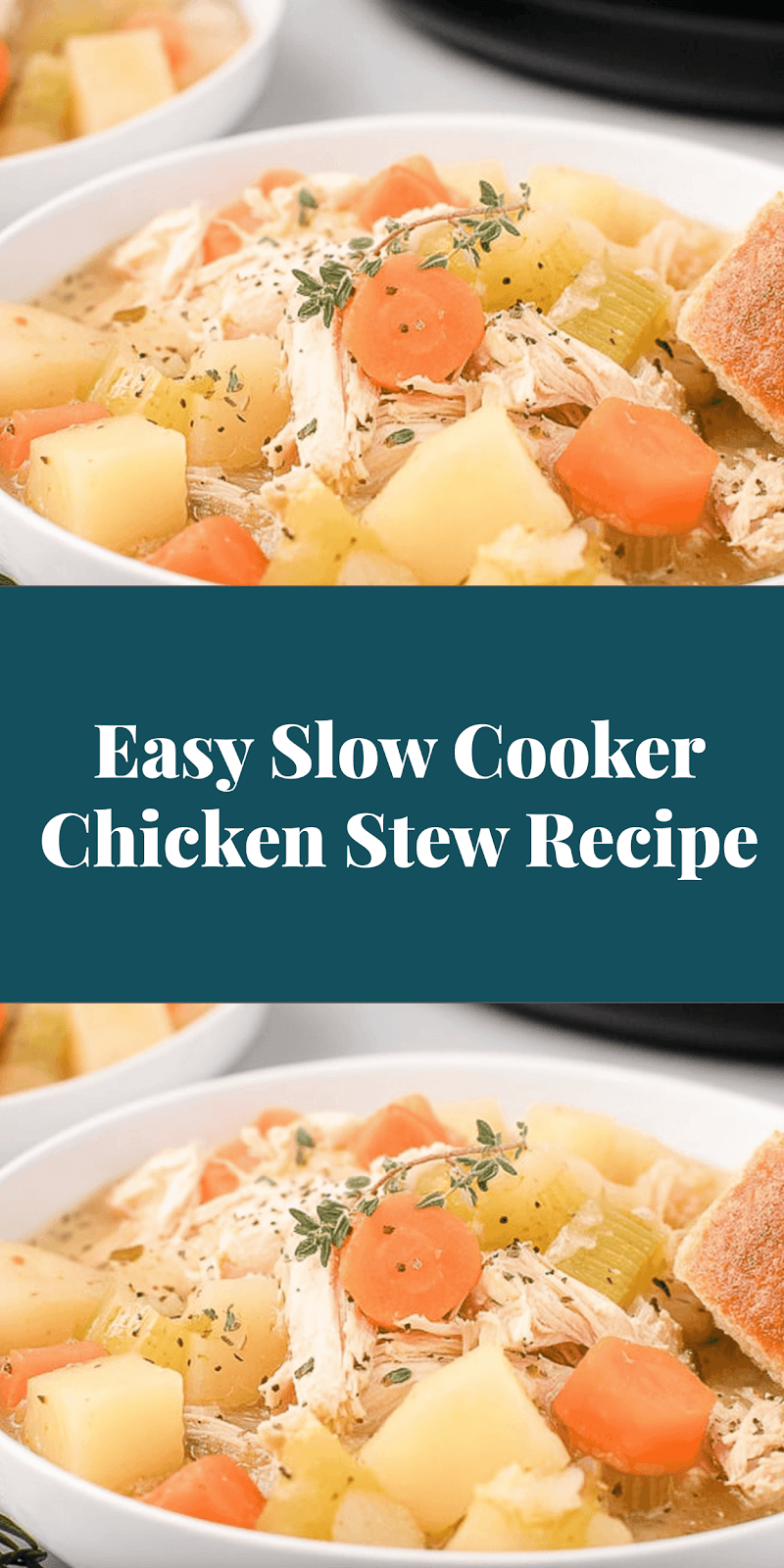 Easy Slow Cooker Chicken Stew Recipe