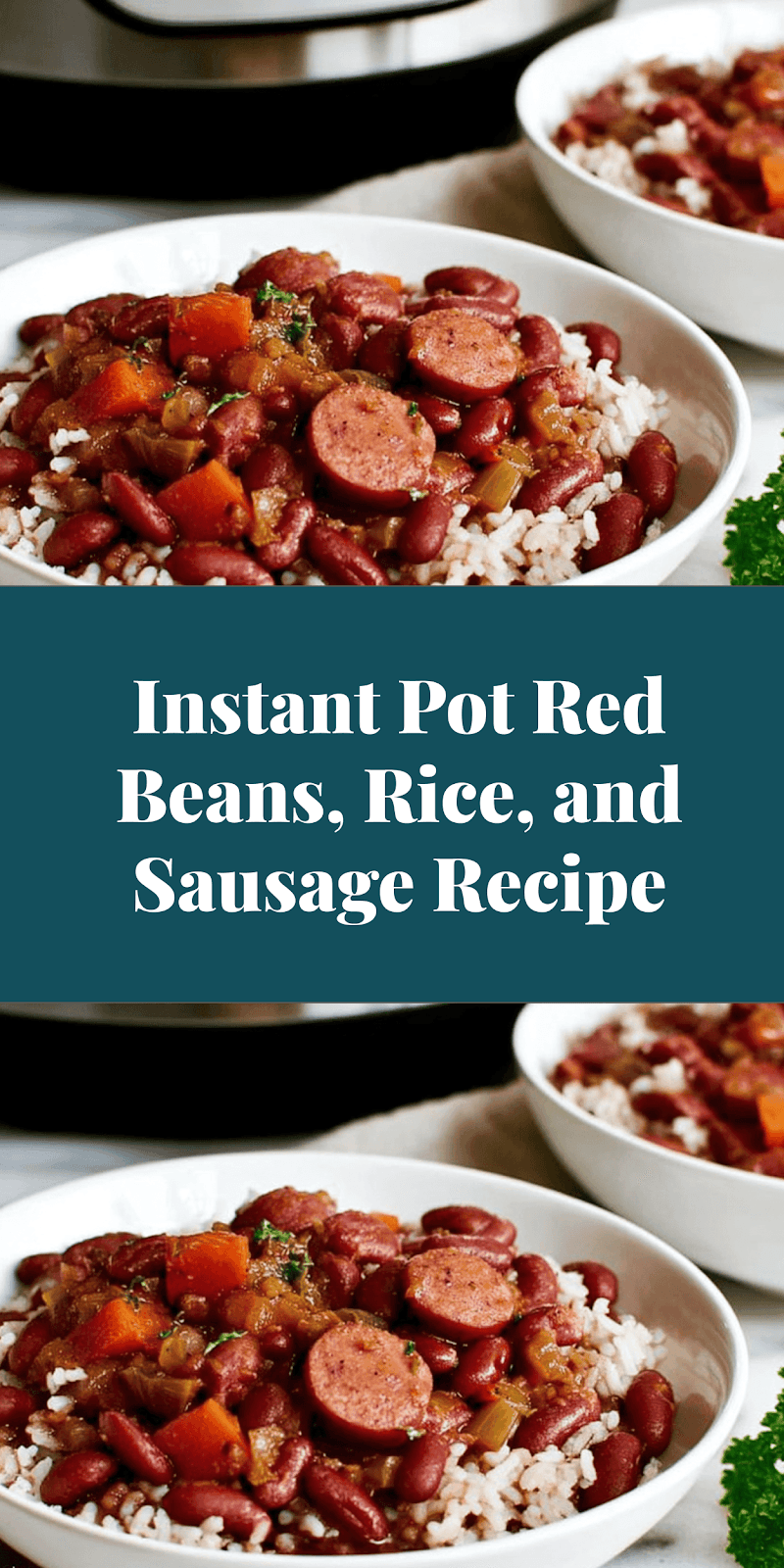 Instant Pot Red Beans, Rice, and Sausage Recipe