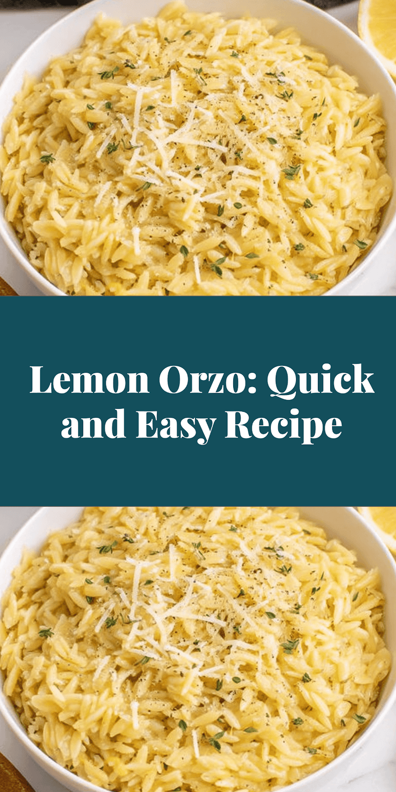 Lemon Orzo: Quick and Easy Recipe