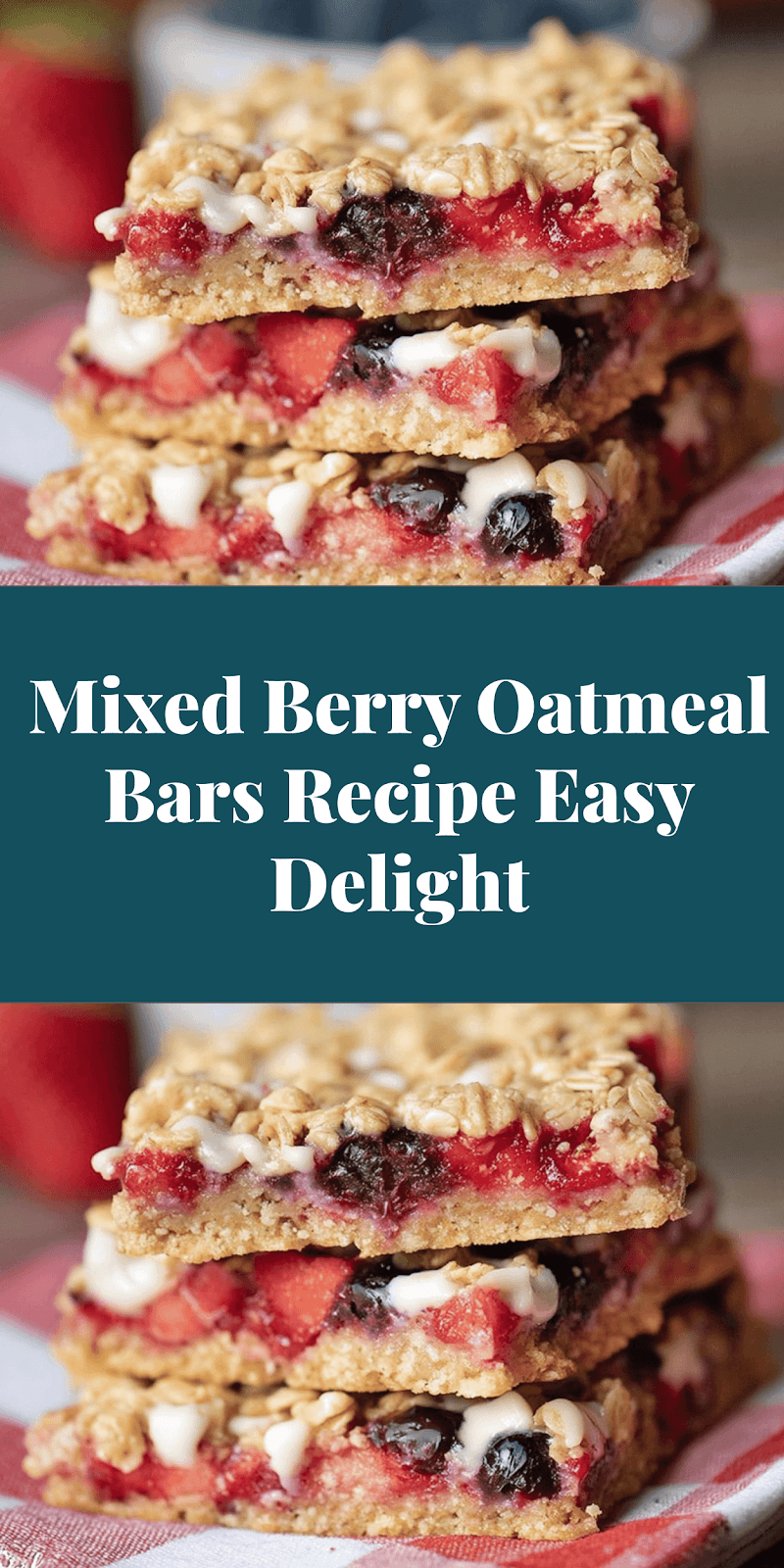 Mixed Berry Oatmeal Bars Recipe Easy Delight
