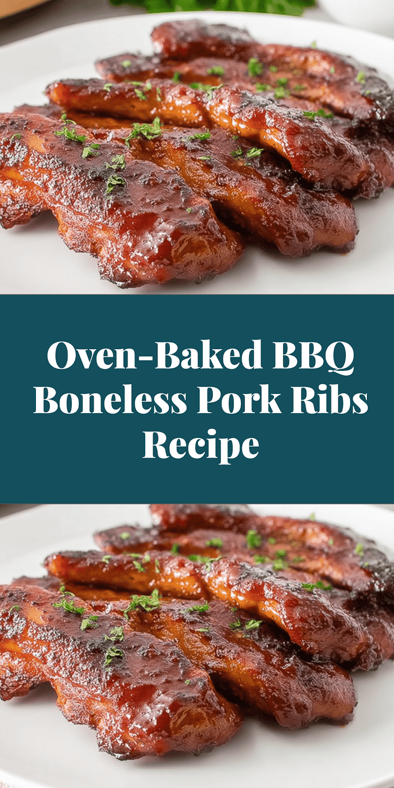 Oven-Baked BBQ Boneless Pork Ribs Recipe