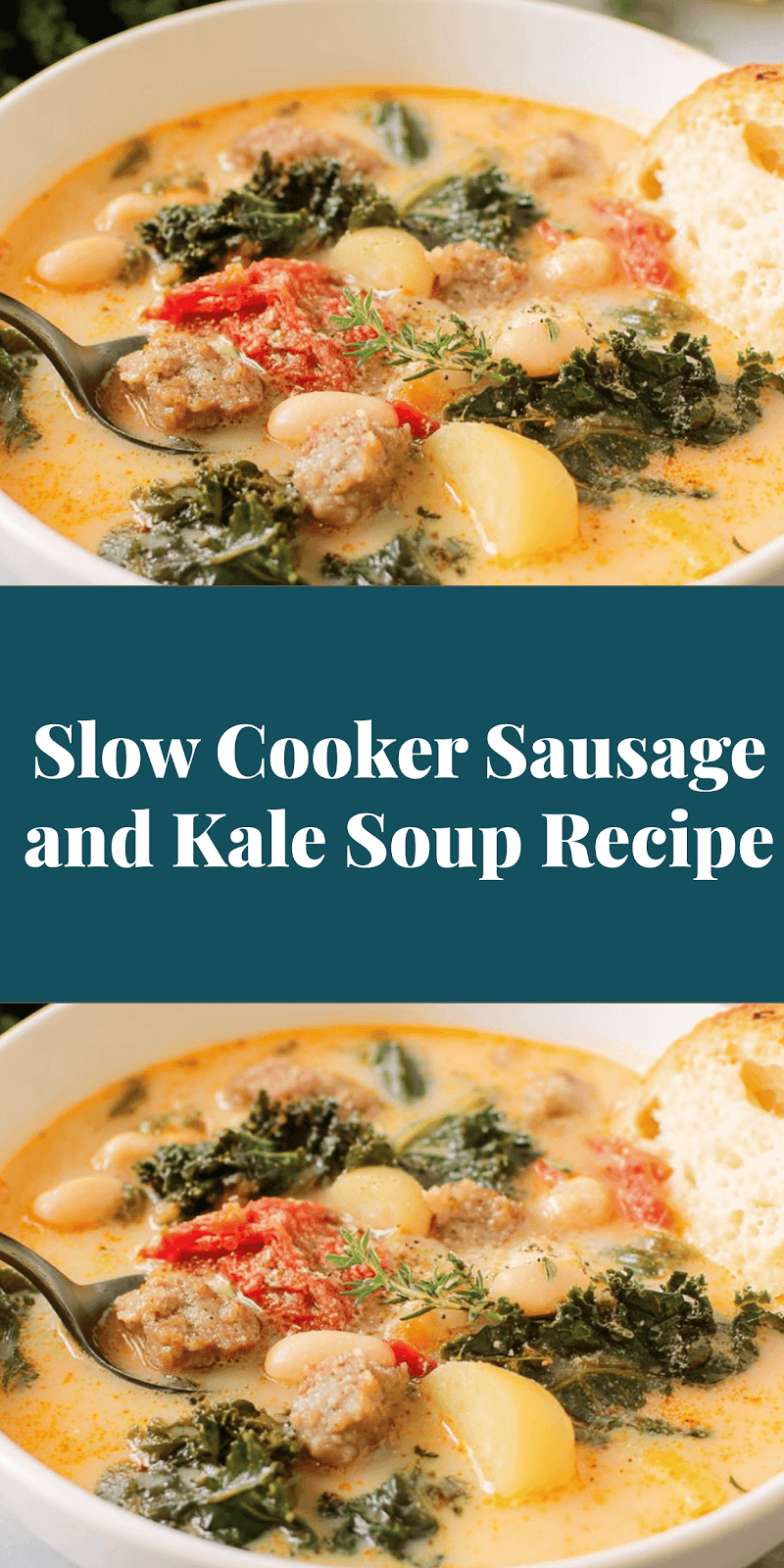 Slow Cooker Sausage and Kale Soup Recipe