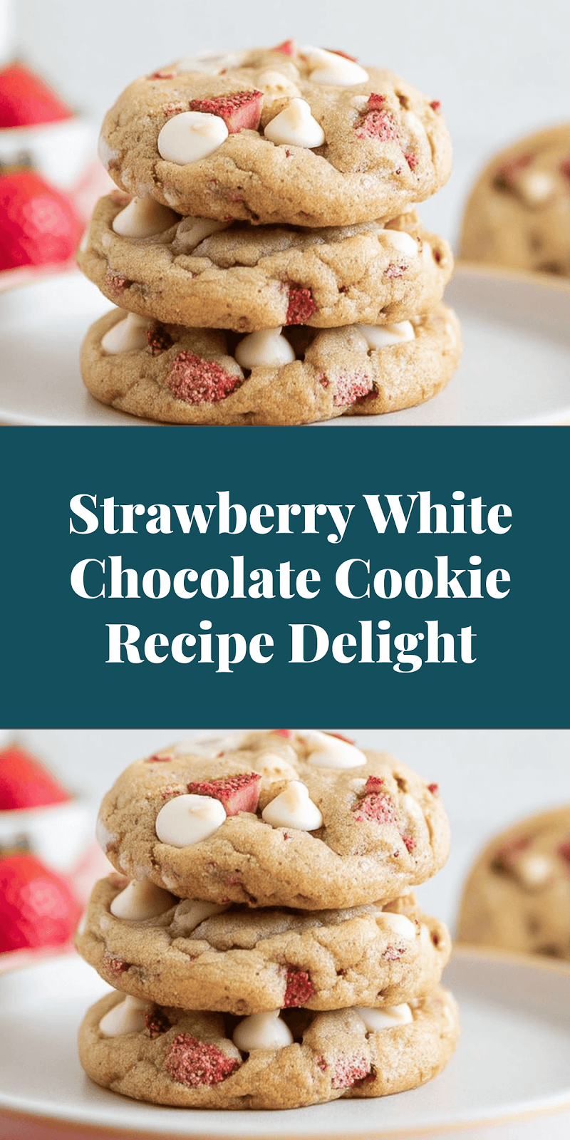 Strawberry White Chocolate Cookie Recipe Delight
