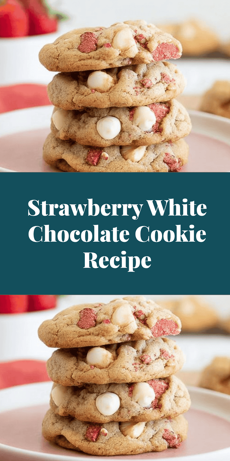 Strawberry White Chocolate Cookie Recipe