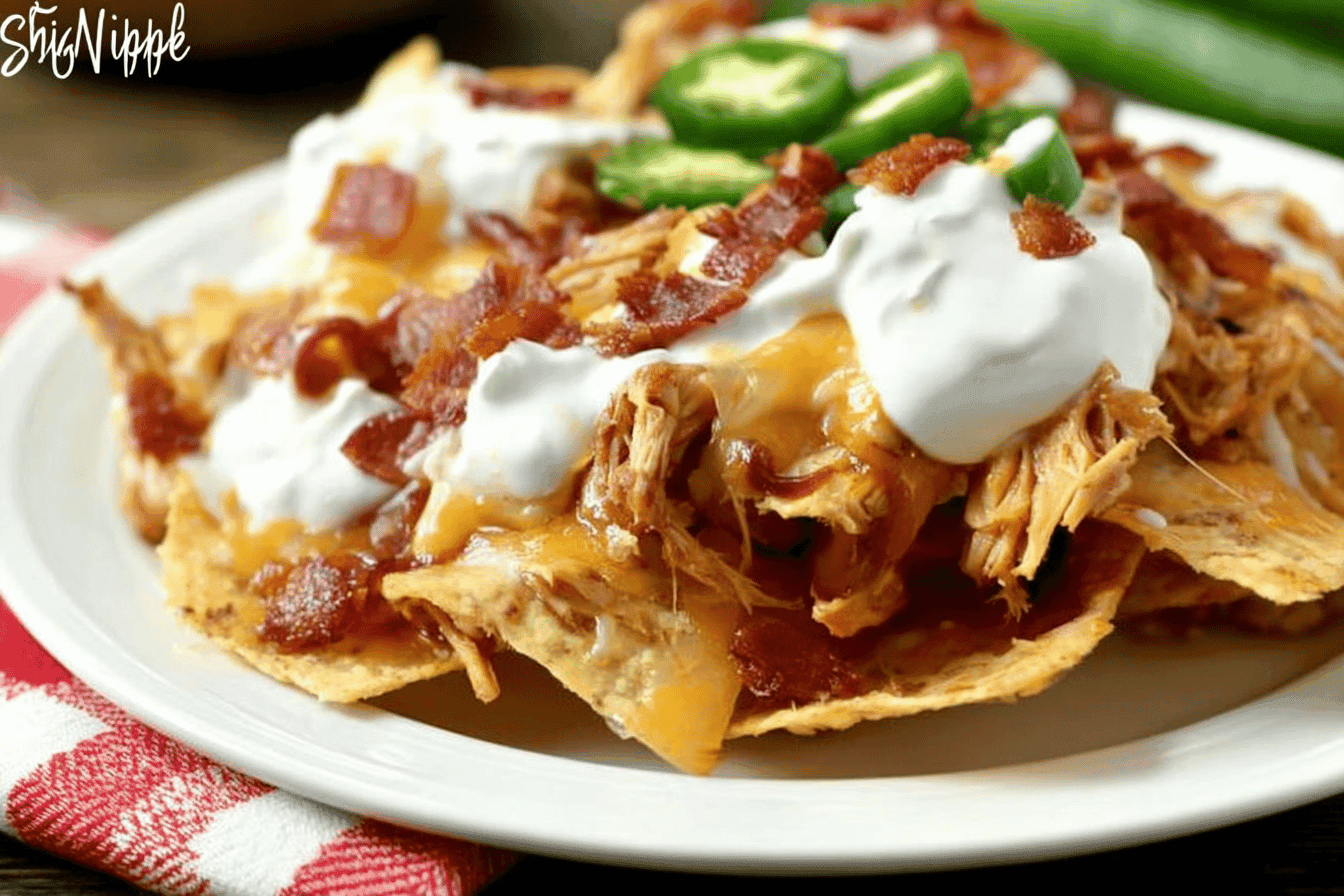 BBQ Chicken and Bacon Nachos Recipe