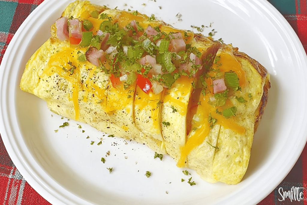 Baked Western Omelet Roll Recipe