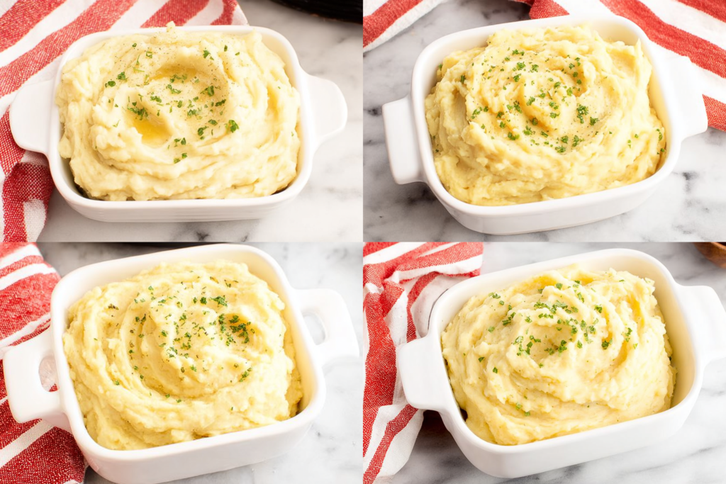 Cheesy Garlic Mashed Potatoes Recipe