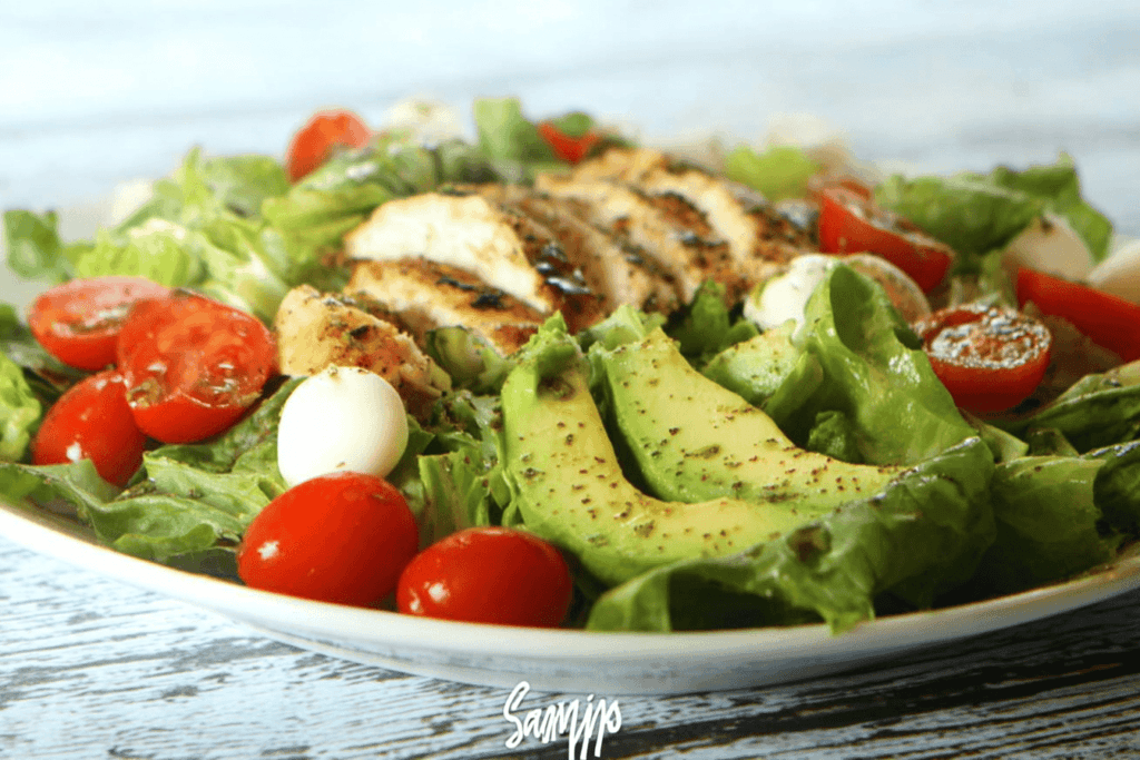 Chicken Avocado Caprese Salad Recipe