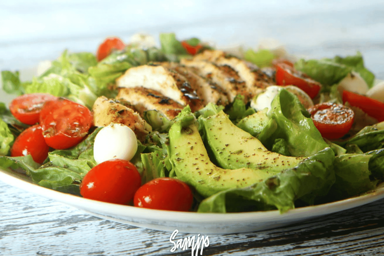 Chicken Avocado Caprese Salad Recipe