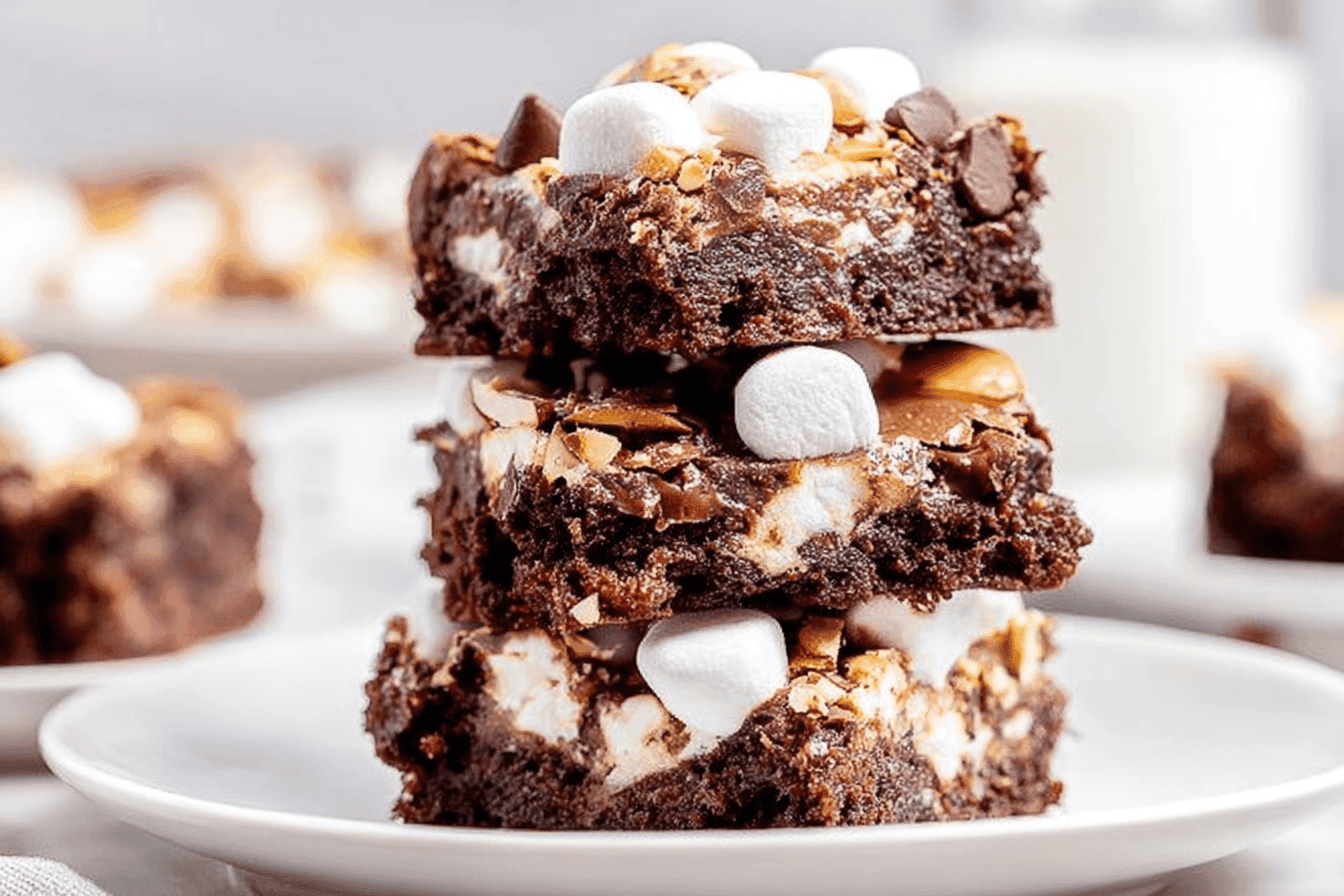 Decadent Rocky Road Brownies Recipe