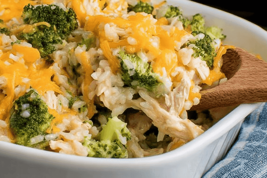Easy Chicken Broccoli Rice Casserole Recipe