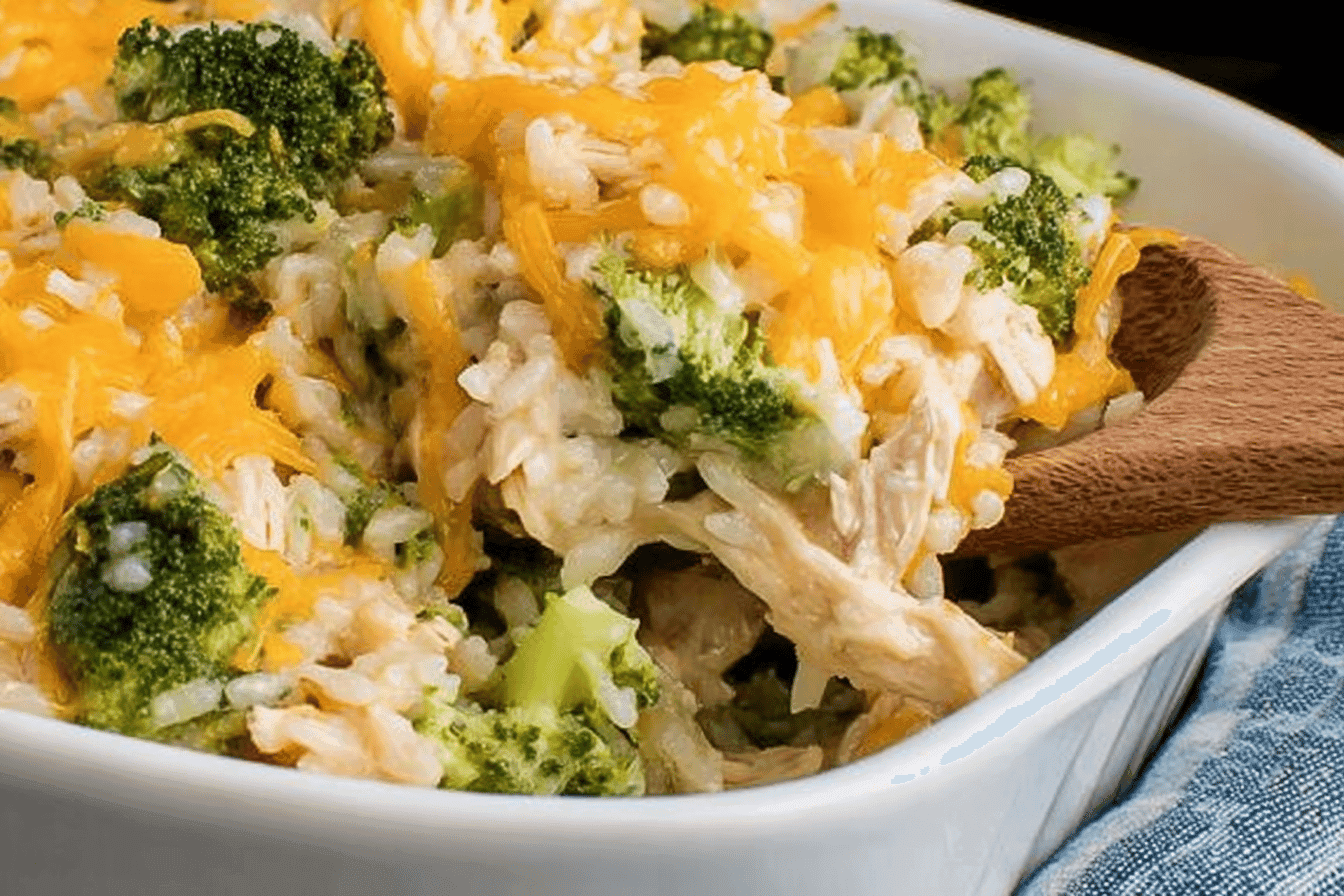 Easy Chicken Broccoli Rice Casserole Recipe