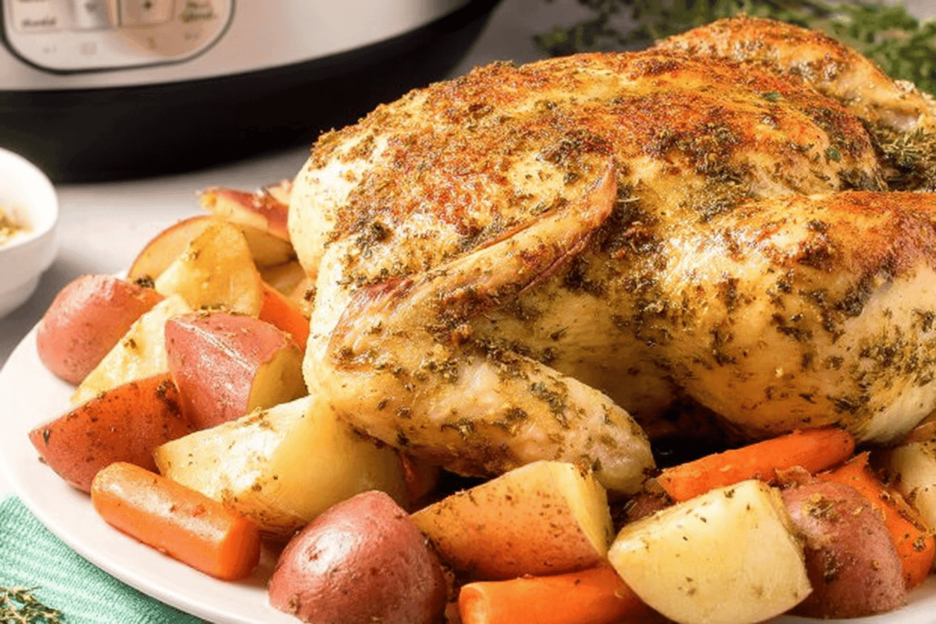 Easy Slow Cooker Whole Chicken Recipe