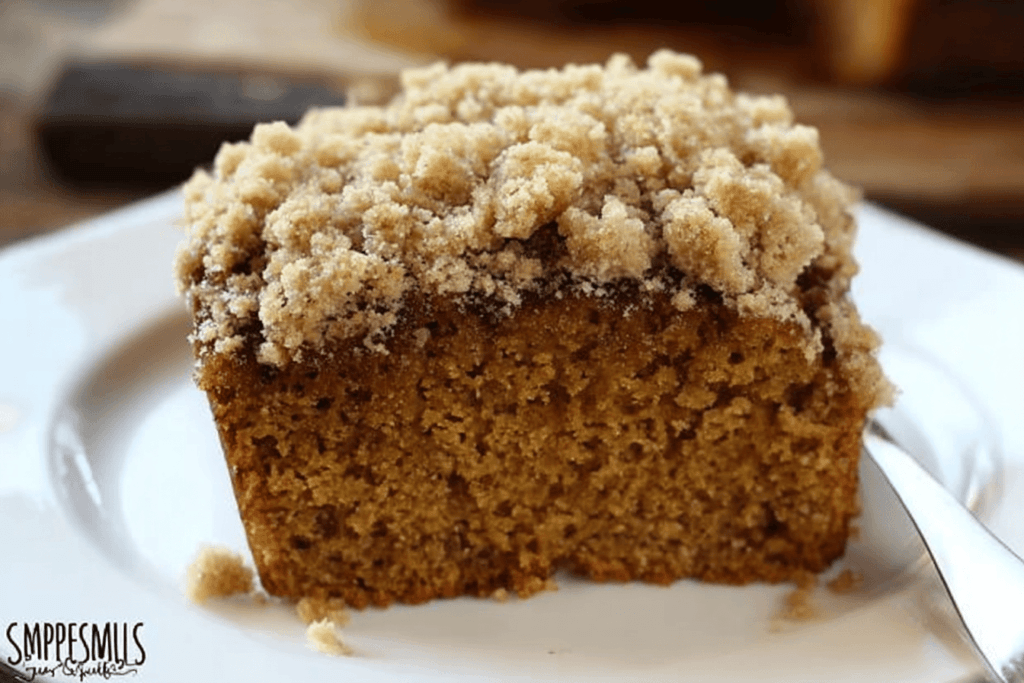 Gingerbread Coffee Cake with Crumble Topping