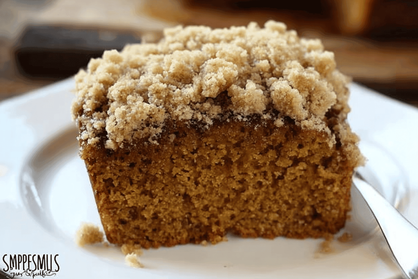 Gingerbread Coffee Cake with Crumble Topping