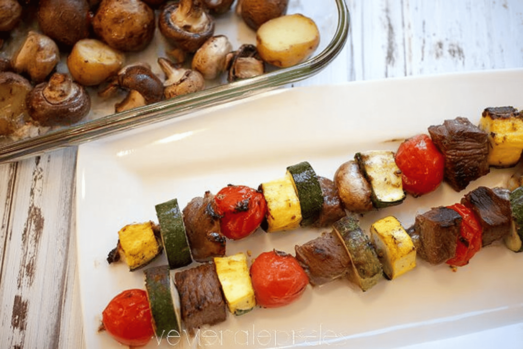 Grilled Beef and Veggie Kabobs Recipe