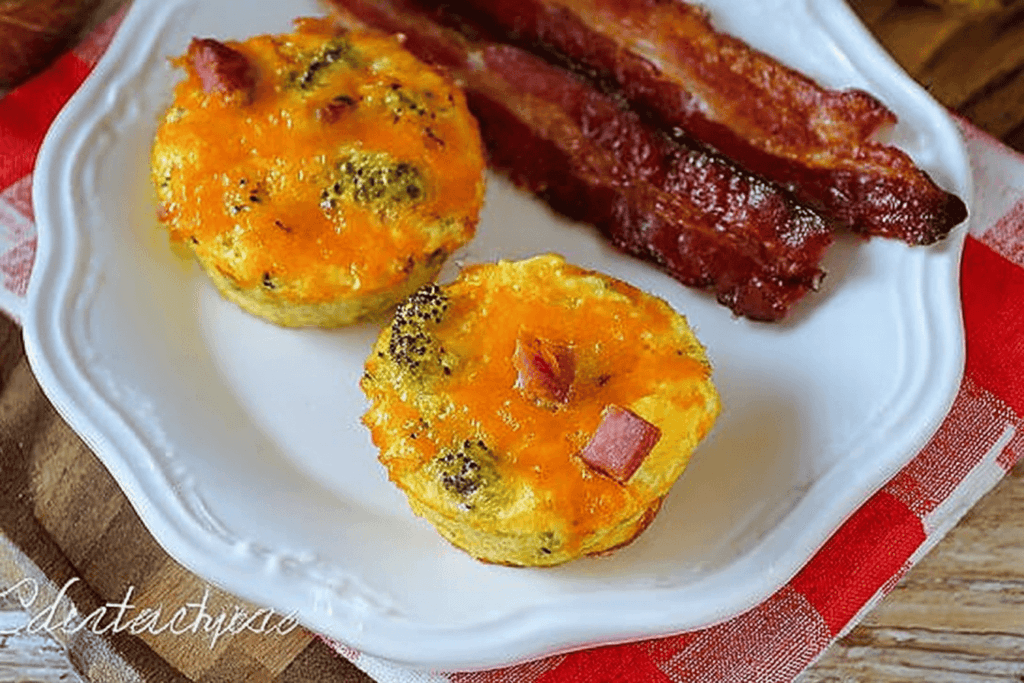 Ham and Broccoli Cheddar Breakfast Muffin Cups