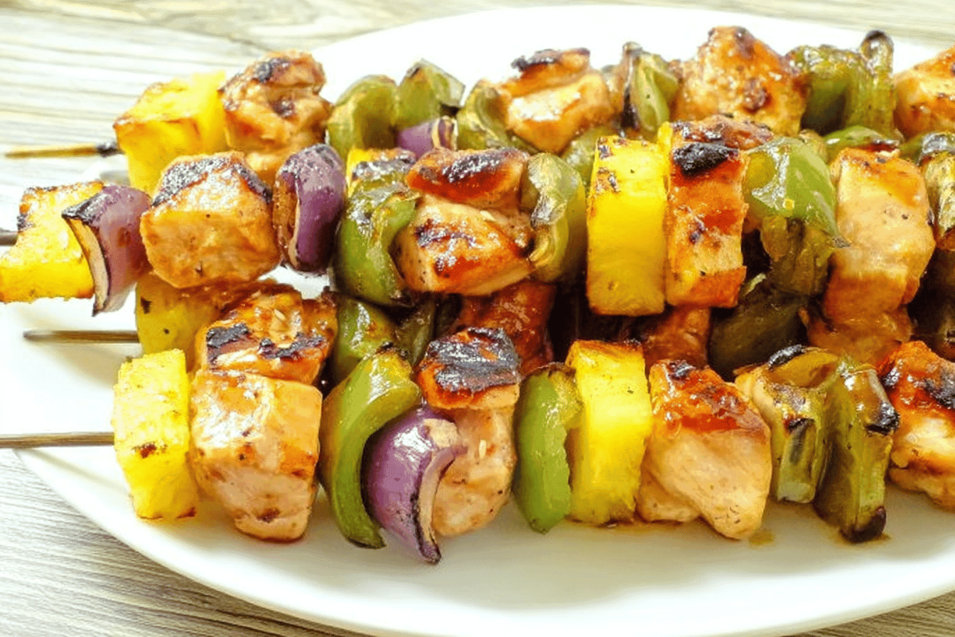 Hawaiian Chicken Kabobs Recipe Delight
