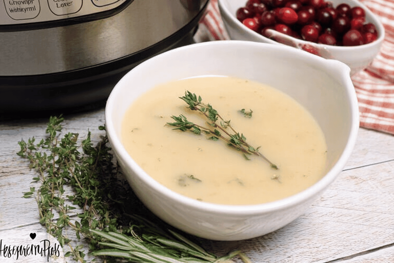 Herbed Turkey Gravy Recipe for Instant Pot