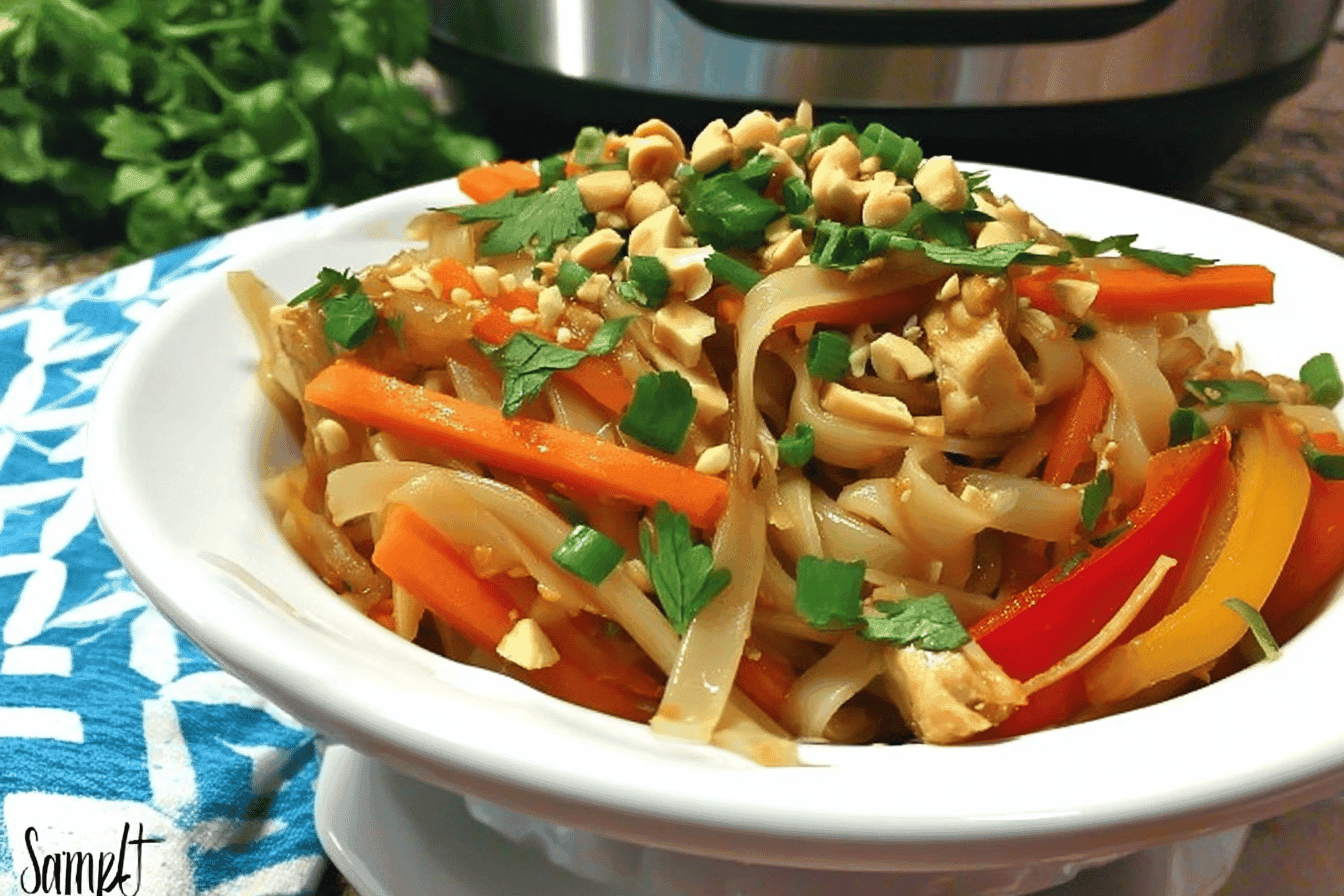 Instant Pot Chicken Pad Thai Recipe