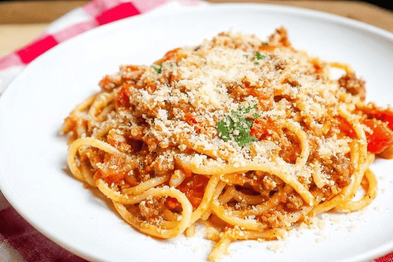 Instant Pot Spaghetti with Meat Sauce Recipe