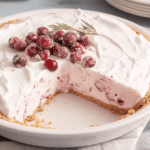 No-Bake Cranberry Cream Pie Delight