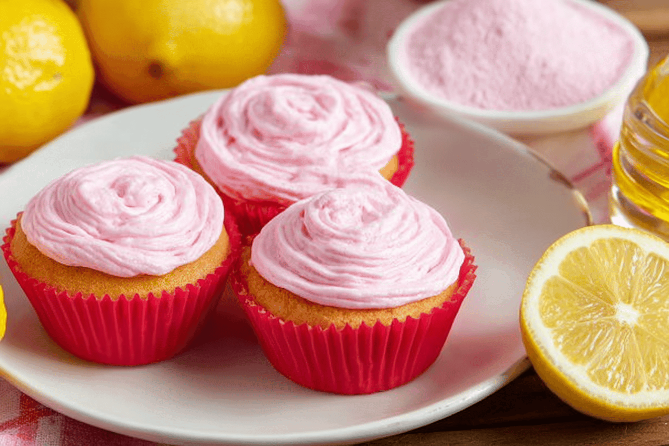 Pink Lemonade Cupcakes Recipe for Refreshing Delight