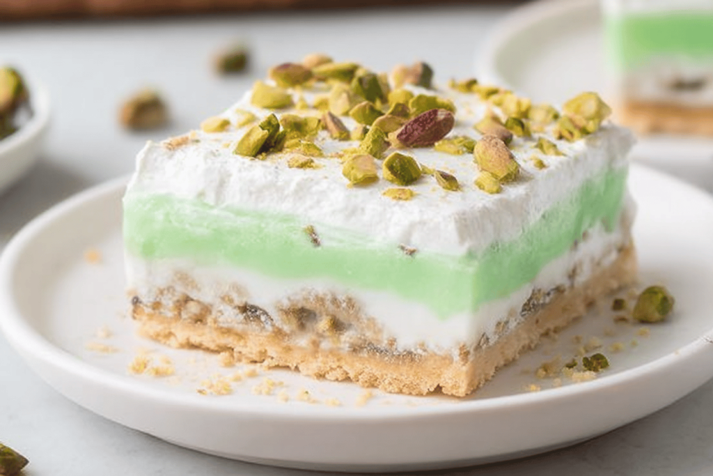 Pistachio Layered Dessert Recipe Delight