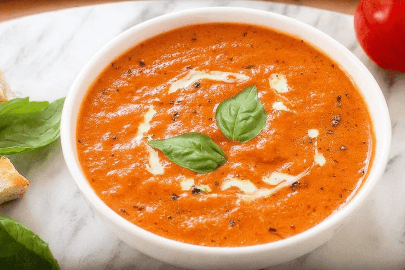 Roasted Red Pepper Soup Recipe Delight