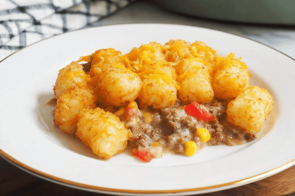 Tater Tot Casserole with Ground Beef Recipe