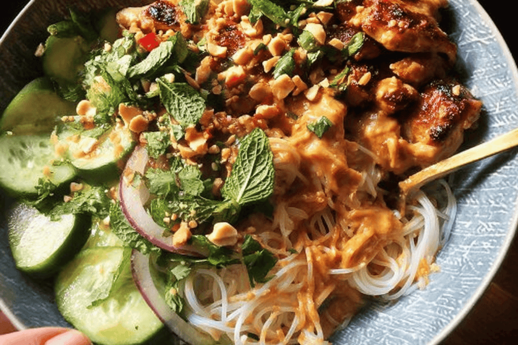 Thai Peanut Chicken Bowl Recipe