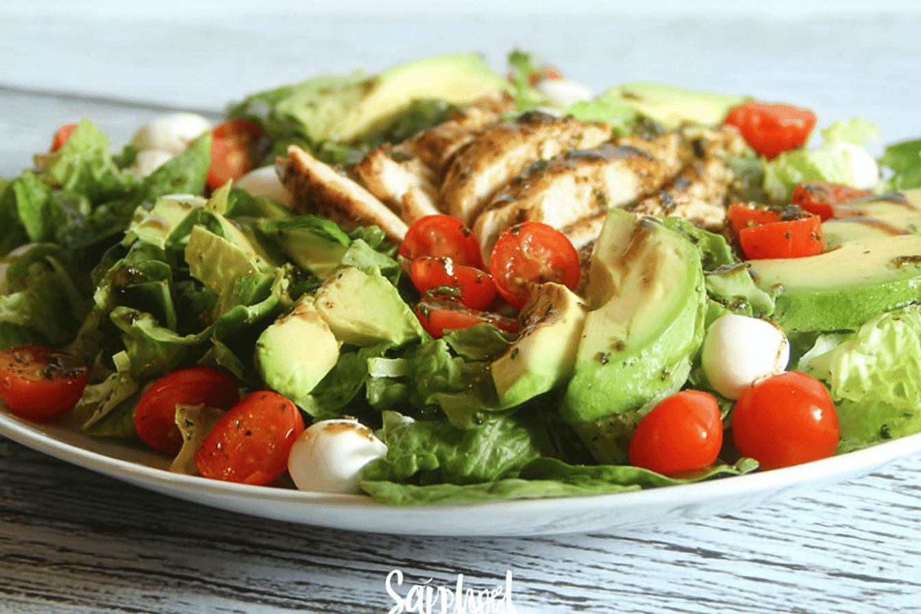 Chicken Avocado Caprese Salad Recipe