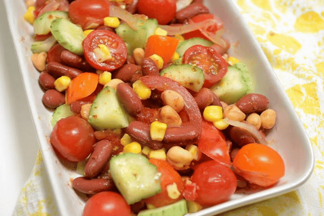 Delicious Bean Salad with Chili Vinaigrette