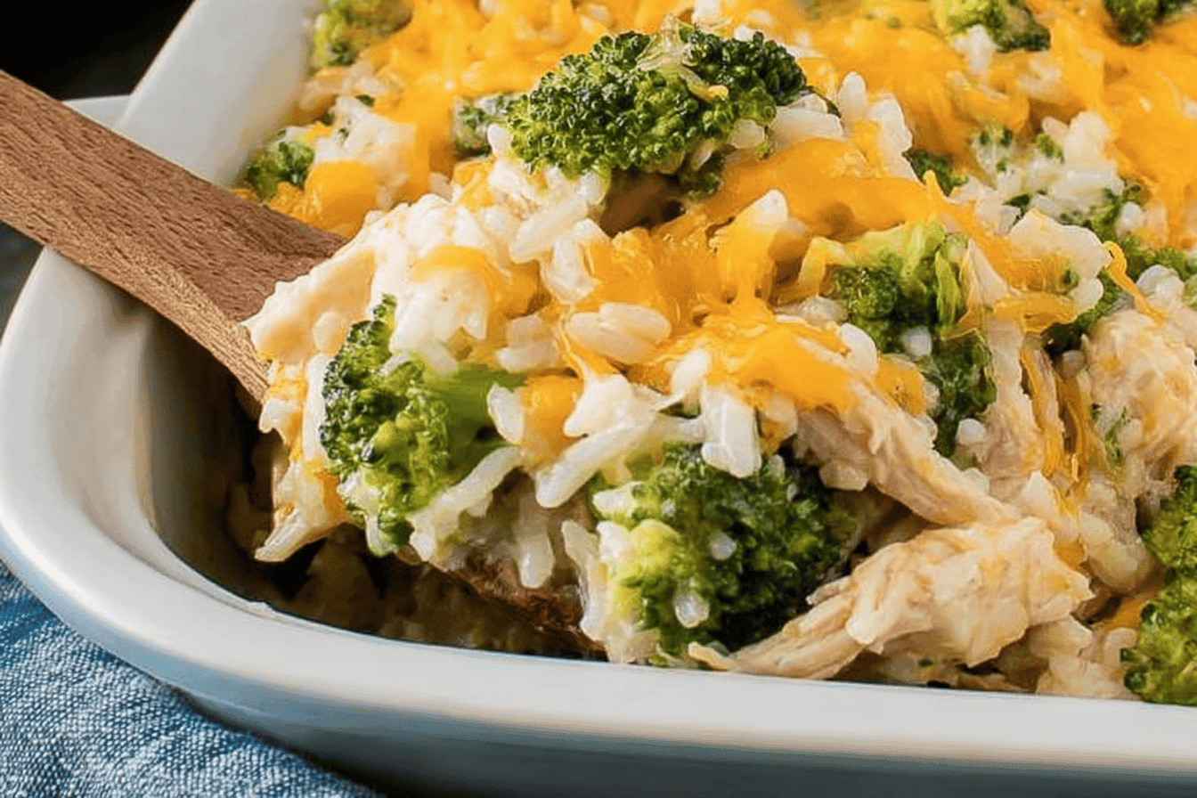 Easy Chicken Broccoli Rice Casserole Recipe
