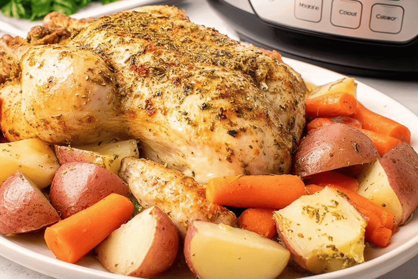 Easy Slow Cooker Whole Chicken Recipe