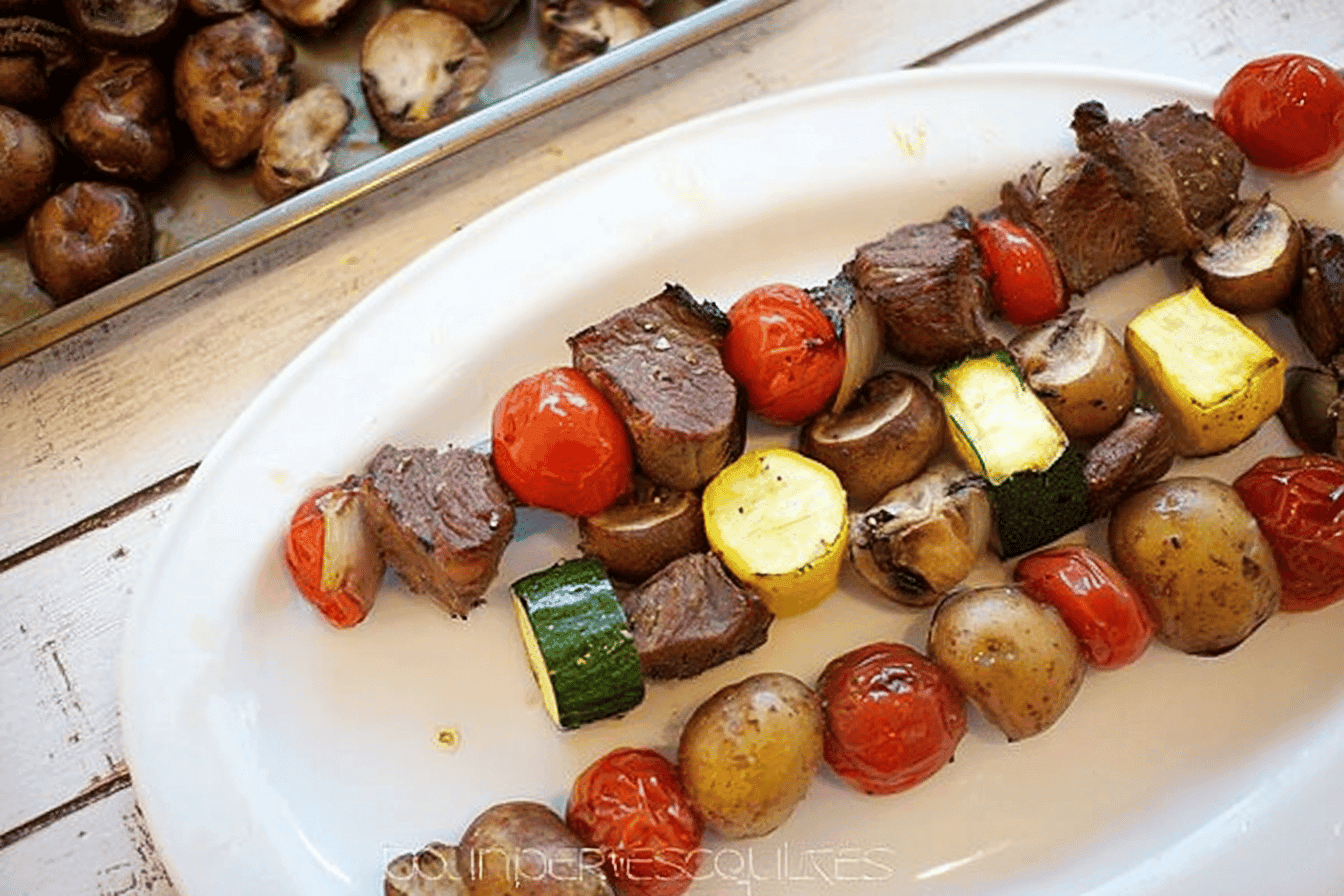 Grilled Beef and Veggie Kabobs Recipe