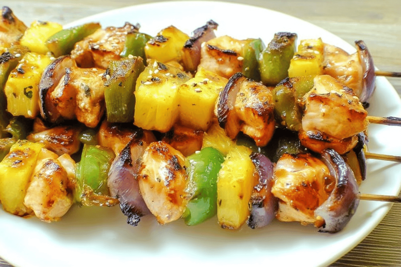 Hawaiian Chicken Kabobs Recipe Delight