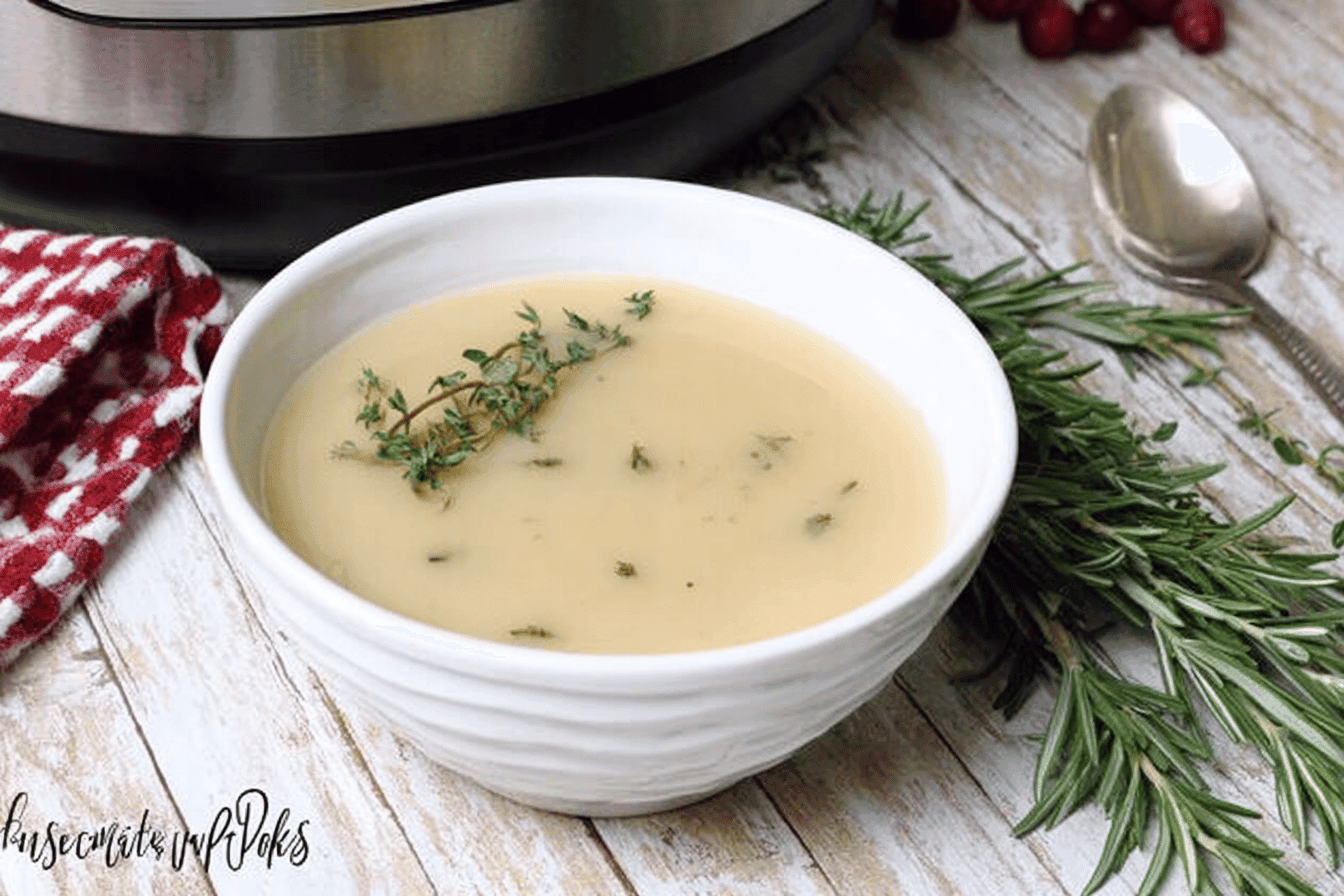 Herbed Turkey Gravy Recipe for Instant Pot